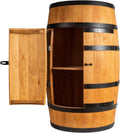 Meuble bar tonneau, Étagère à Bouteilles en Bois, Tonneau à vin avec Porte, 80 cm, CREATIVE COOPER, 50 cm, 42 cm, minibar de 80 cm, 43cm, Vin Rack