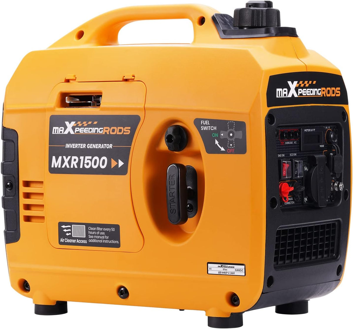 maXpeedingrods Groupe éléctrogènes, 1200 W, 1000 W, 500 W, 1200W, Generateur Electrique 1200W Groupe Electrogene portable