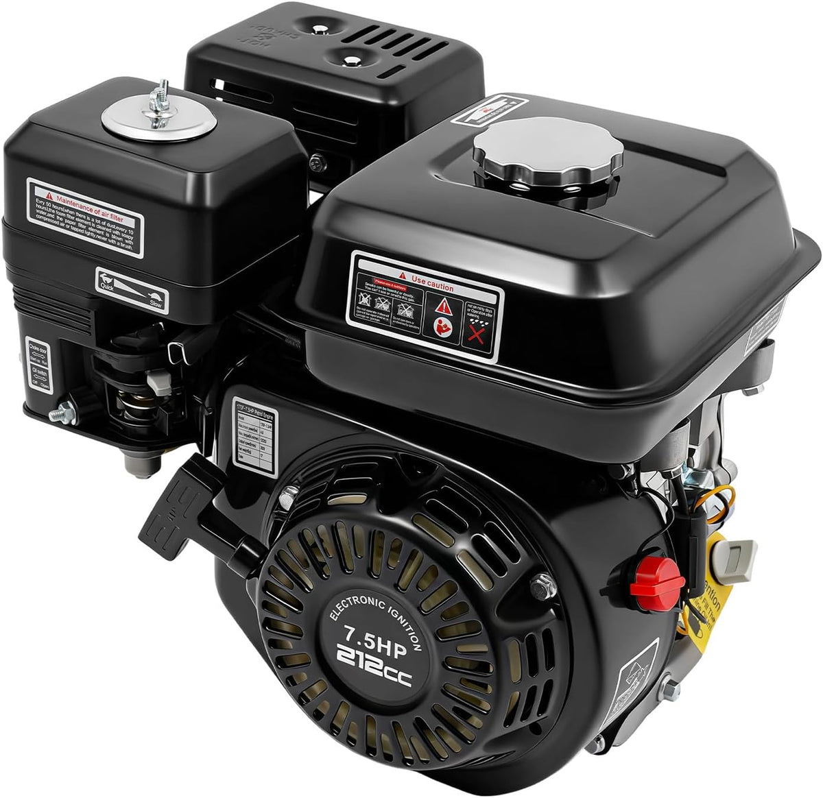 Moteur à 4 temps de remplacement, 20 mm, Vielrosse, 3600 tr/min, 3, 6 L, Moteur Industriel 3600 tr/min, 212cc