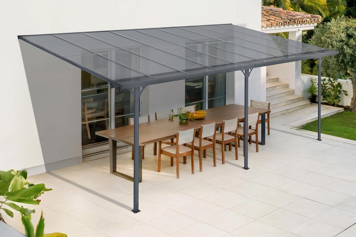 Tonnelle, réglable, 556 × 300 cm, Cazeboo, 70 × 35 × 0, 8 mm, 556 cm, 180 cm, 193 cm, 6 mm, 5, 5 × 3 m