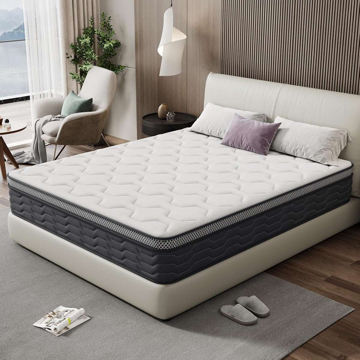 Matelas, 140 × 190 cm, DEWINNER, 30 cm, 7 Zones