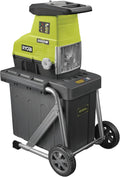 RYOBI Broyeur, 45 mm, Déchets Jardin, 3000 W, 55 L, Coupe 45 mm, RSH3045U, 3000W, 55L, Bac 55L, Broyage Branches, Taille Haies, Paillage Compost