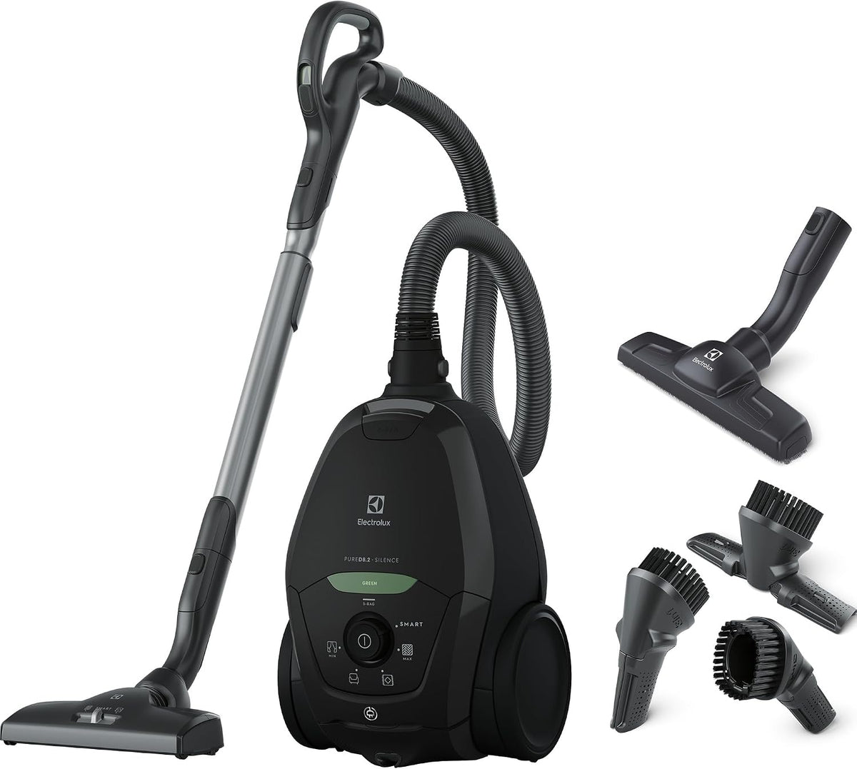 Aspirateur Electrolux PD82, 57 dB, 57dB, Pure D8, Noir, Incroyablement Silencieux, Multi Surfaces, Puissance Automatique Intelligente