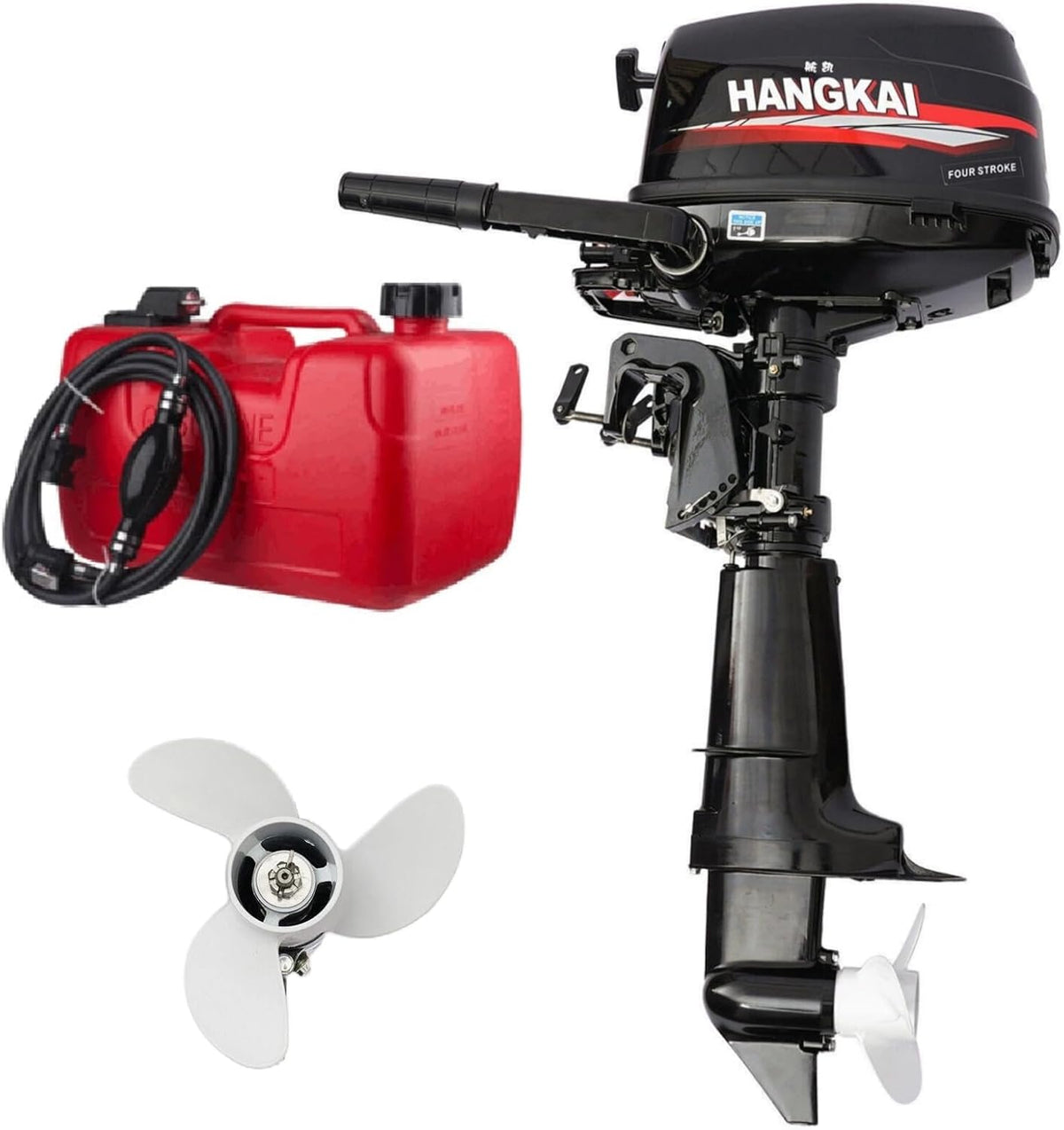 WSIKGHU Moteur hors-bord, 40 cm, 17, 8 × 22, 9 cm, 12 l, 3 vitesses