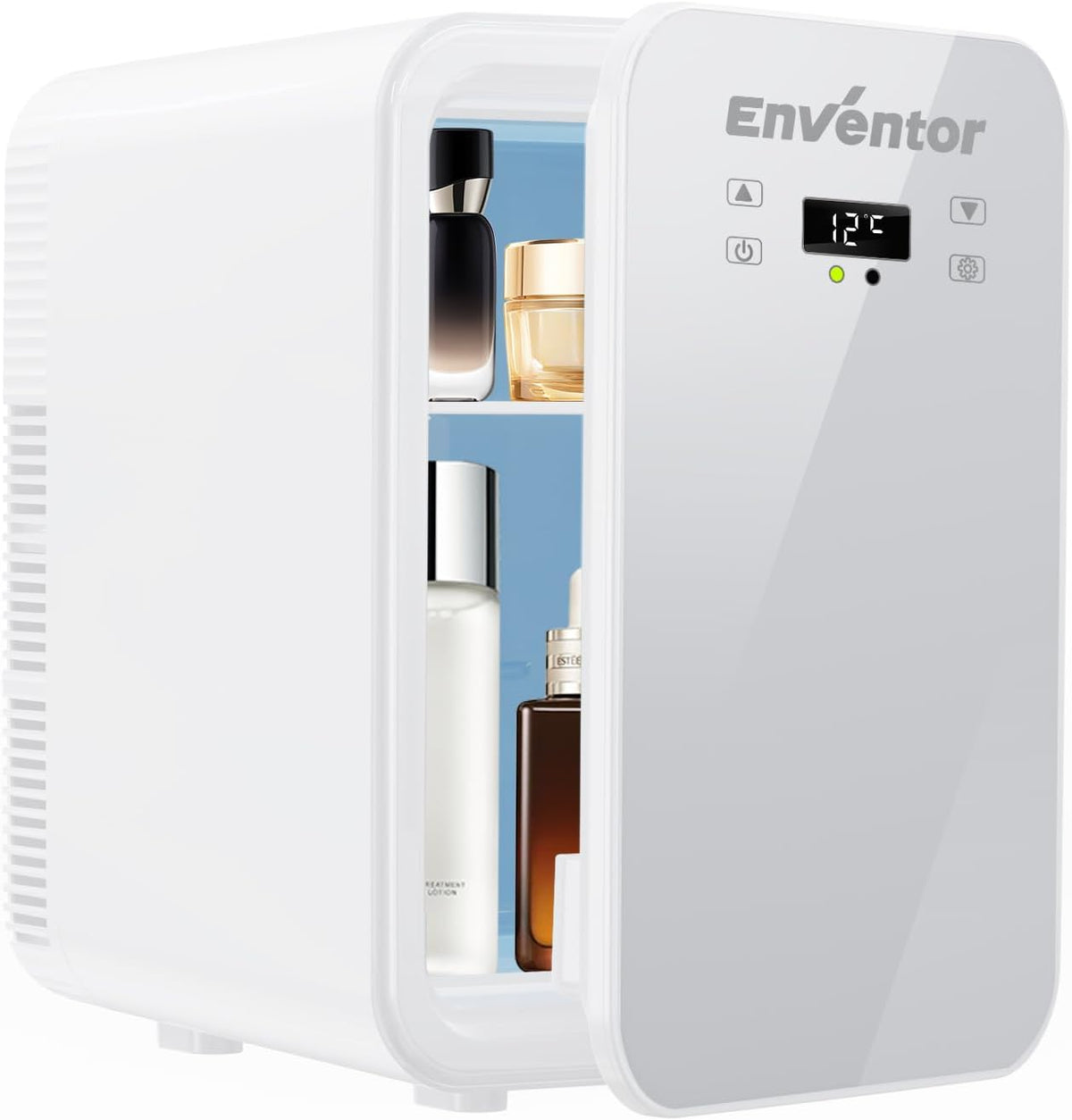 Mini réfrigérateur Enventor, 330 ml, 10L, 20 °C, 60 °C, 220V, 240V, 12V, Mini Frigo 10L, Blanc, portable, Double Système de Refroidissement