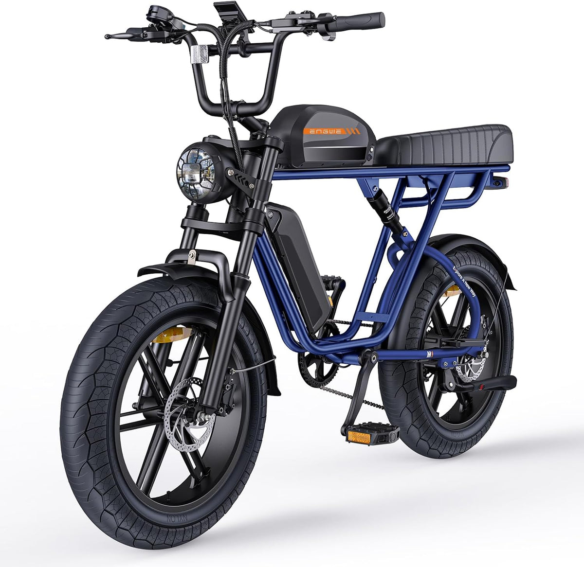 Fat Bike électriques, E Bike Hommes Vélo électrique-Ebike avec Une Batterie/ 2 Batteries, ENGWE, 4.0 Pouces, 7 Vitesses, Vélo électrique 7 Vitesses