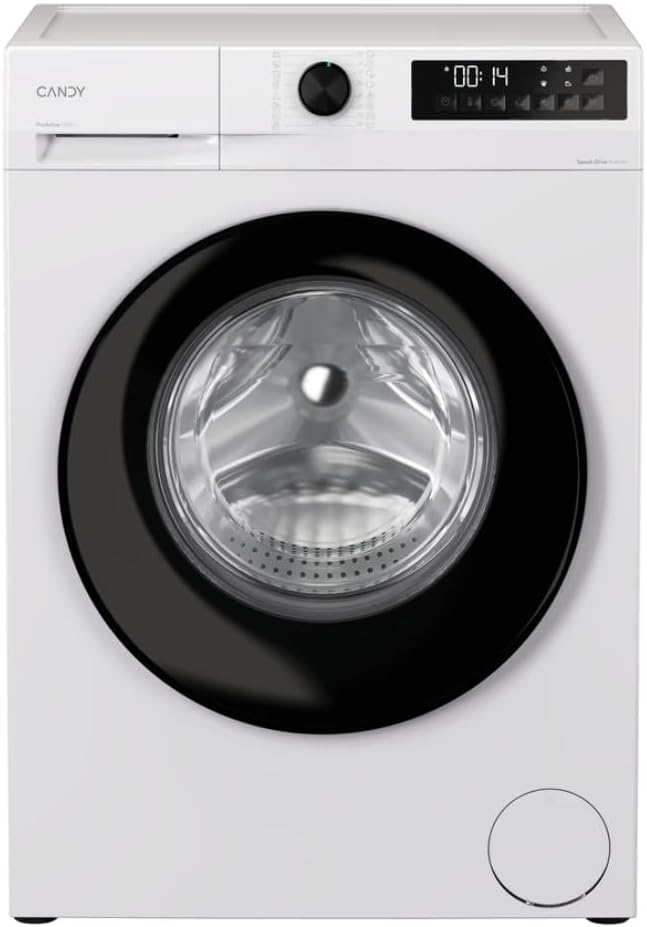 CANDY GD410B8S 1351trs Lave-linge, 10 Kg, moteur Inverter, acier inoxydable, 69 dB, 16 programmes, fonction vapeur