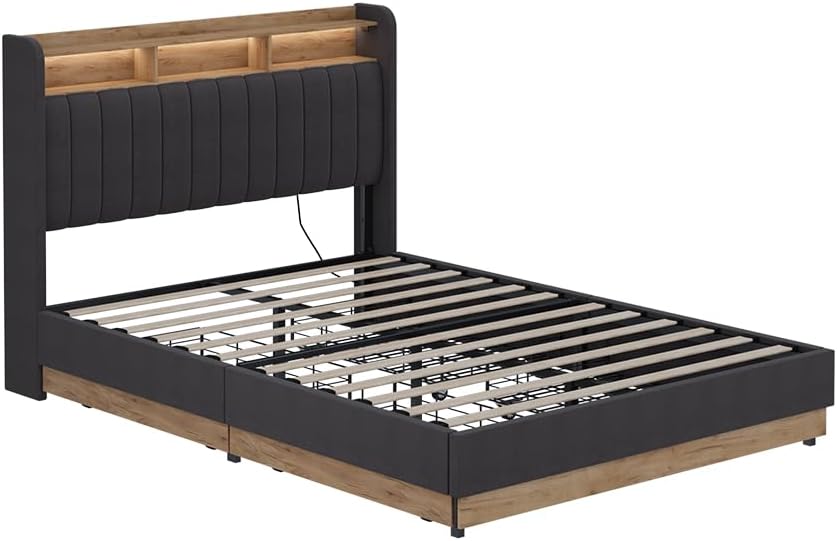 Lit VitaliSpa, 148 × 113, 2 × 216 cm, télécommande, 187, 5 cm, 113, 2 cm, 4 niveaux, éclairage LED, minuterie