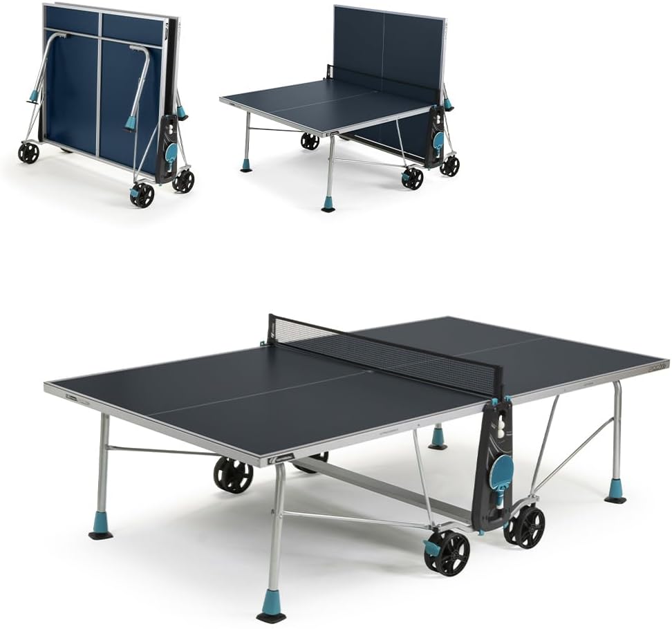 Table, 5 mm, réglable, Loisir de Jardin, Cornilleau, 200X, Bleu ou Gris, Agrément FFTT