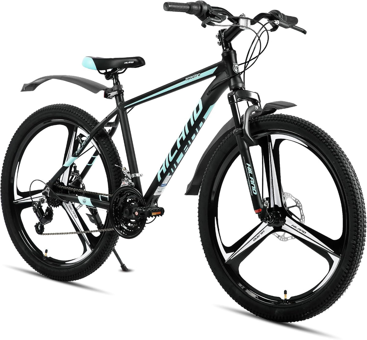 HH HILAND VTT femme, avec Double Frein à Disque, Cadre en Aluminium de 26 Pouces, HILAND VTT 26 Pouces pour Adultes, 18 Vitesses