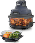 NINJA Friteuse sans huile, 4 modes, verre, 4-en-1, 1, 4L, 1 700W, 3, 8L, 34, 5cm, 30, 4cm, 34cm, CRISPi Friteuse à air Design Compact 4-en-1