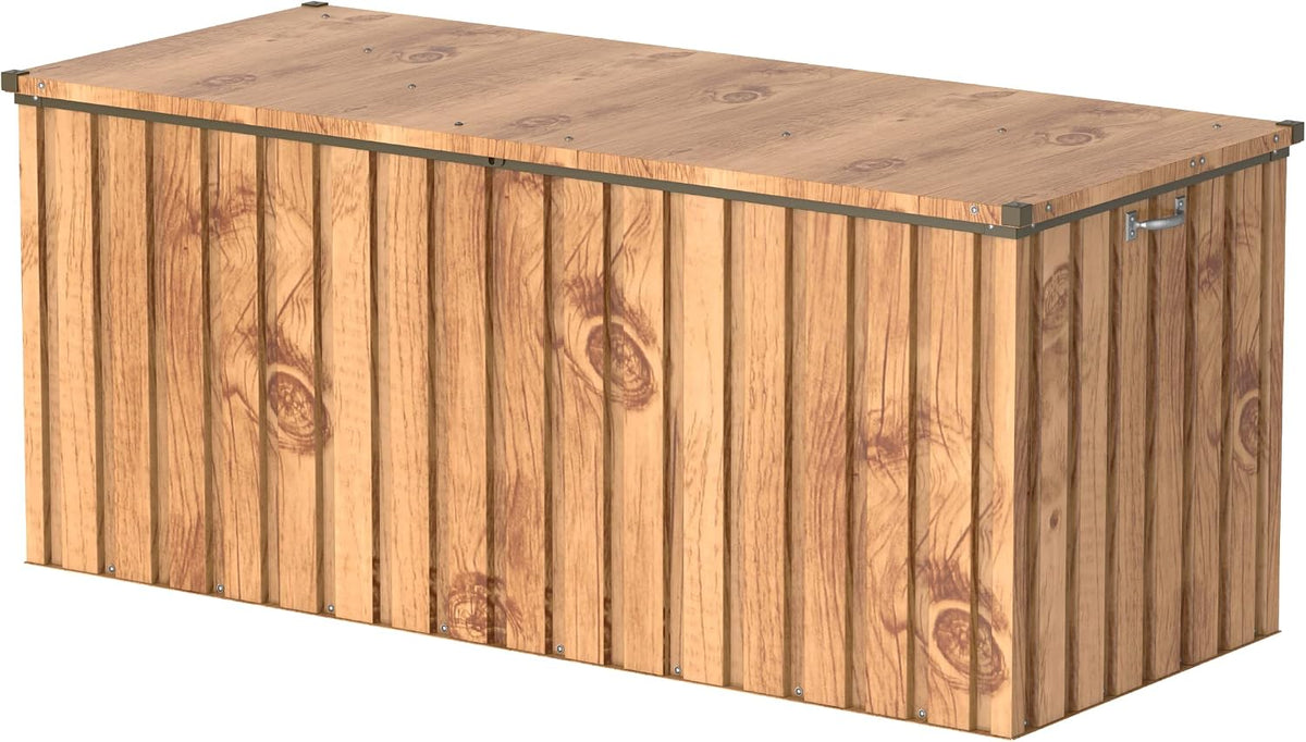 Duramax Coffre de jardin, 770 L, grain de bois, 173.8 × 73 × 72.7 cm, 167.5 × 67.5 × 68.1 cm, 0, 33 mm, DH 1.7