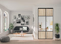 OPTIMUM Porte coulissantes, Panneaux Bois et Miroir, 120 × 250 cm, Style Moderne pour Dressing ou Séparation, 180 × 250 cm, chêne Sauvage