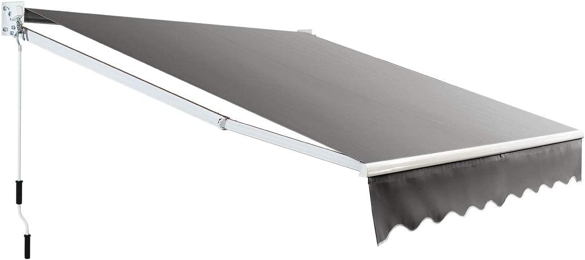 Store, 250 × 200 cm, réglable, terrasse, FANTASK, 245 cm, Auvent à Bras articulés, Protection Solaire et Eau