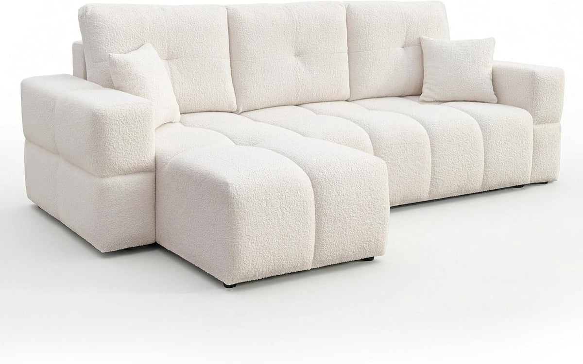 Canapé, 250 × 148 × 85 cm, IDOHOME, 125 × 200 cm, 40 cm, 70 cm, 250 cm, 148 cm, 60 cm, 25 cm, Couleur: Centaur 01, pose libre