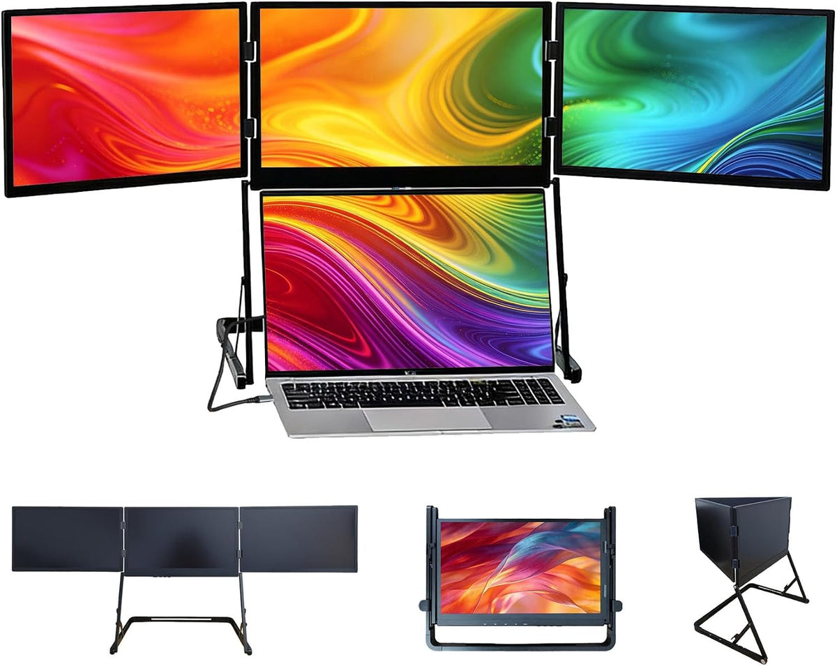 Écran PC, pliable, 414 × 315 × 27 mm, VSDISPLAY, 15, 6 pouces, 65 W, 1080P, portable, Full HD