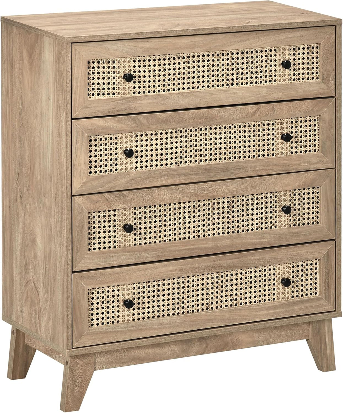Commode, 80 × 35 × 95 cm, HOMCOM, 4 Tiroirs, 80l