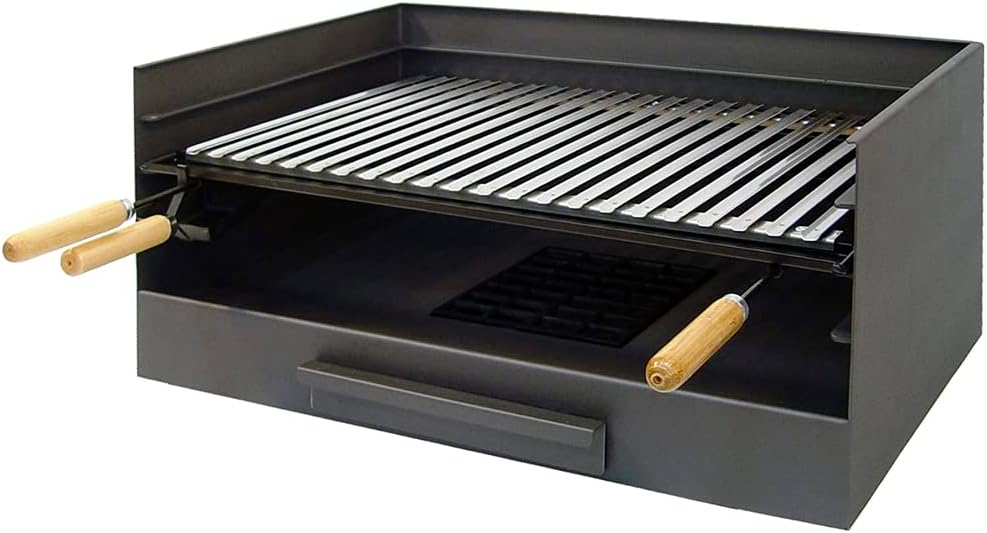 IMEX EL ZORRO Grille de cuisson, 61 × 40 × 33 cm, acier inoxydable