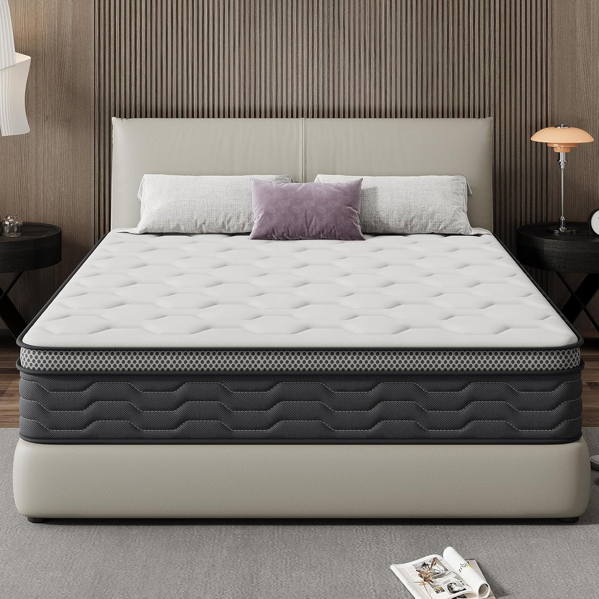 Matelas, 160 × 200 × 25cm, DEWINNER, 7 zones