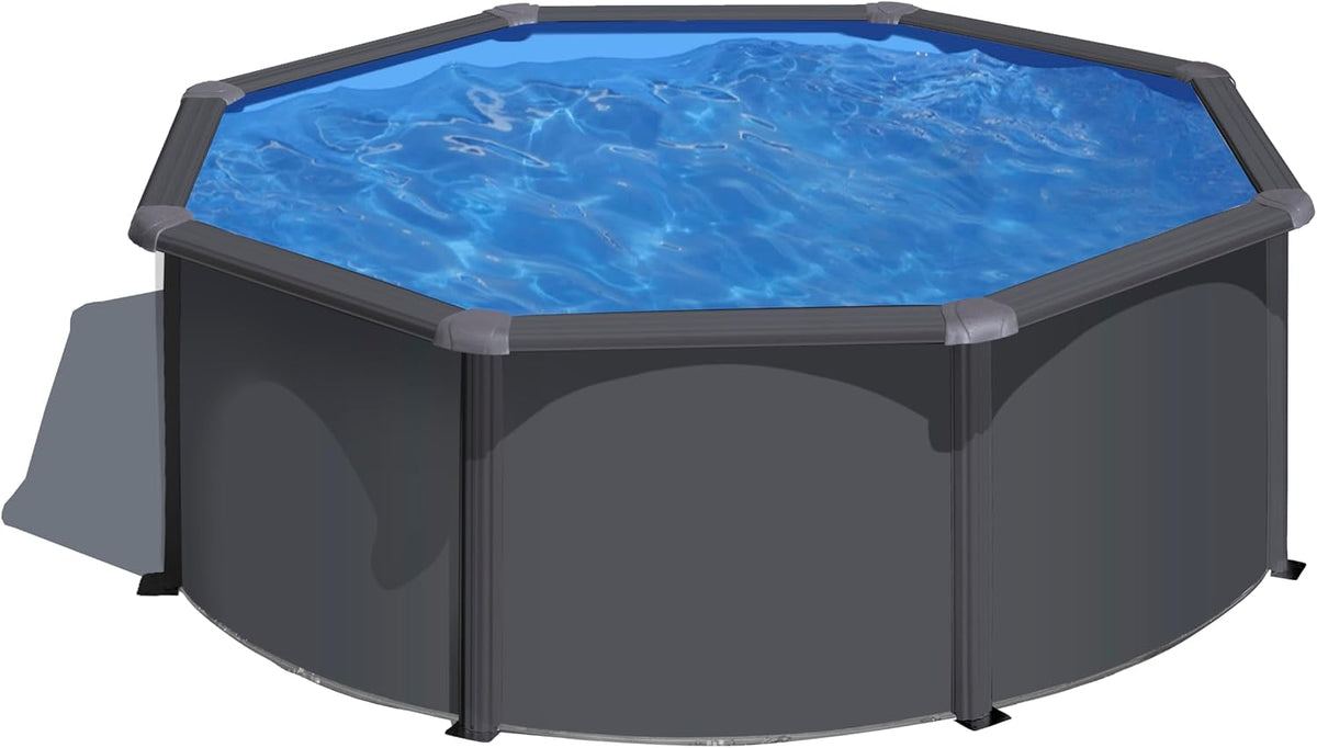 Piscine hors sol, Ø300 × 120 cm, Gre, 300 cm, 4 m3/h, KIT300GY Louko