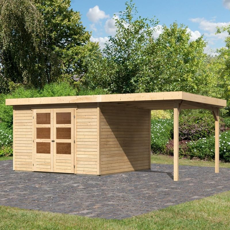 Abri de jardin, 240cm, Karibu, 19mm, 16mm, Askola 6