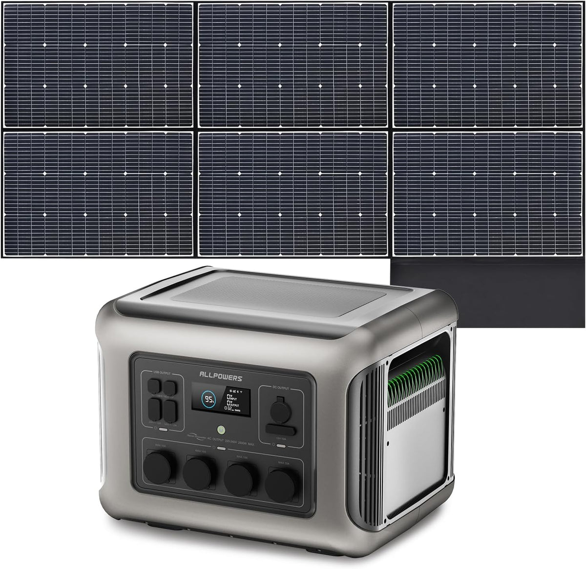Station électrique, R2500, ALLPOWERS, 1920Wh, 230V, 2500W, 5000W, 100W, 12V, portable