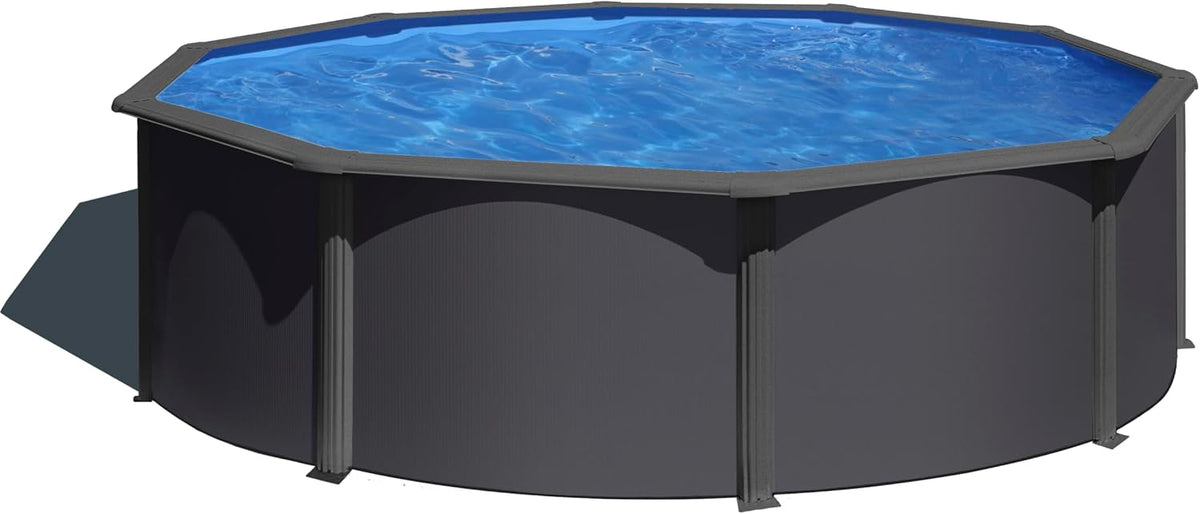Piscine hors sol, Ø350 × 120 cm, Gre, 350 cm, 4 m3/h, KIT350GY Louko