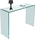 Console, 100 × 75 × 33 cm, verre, Dmora