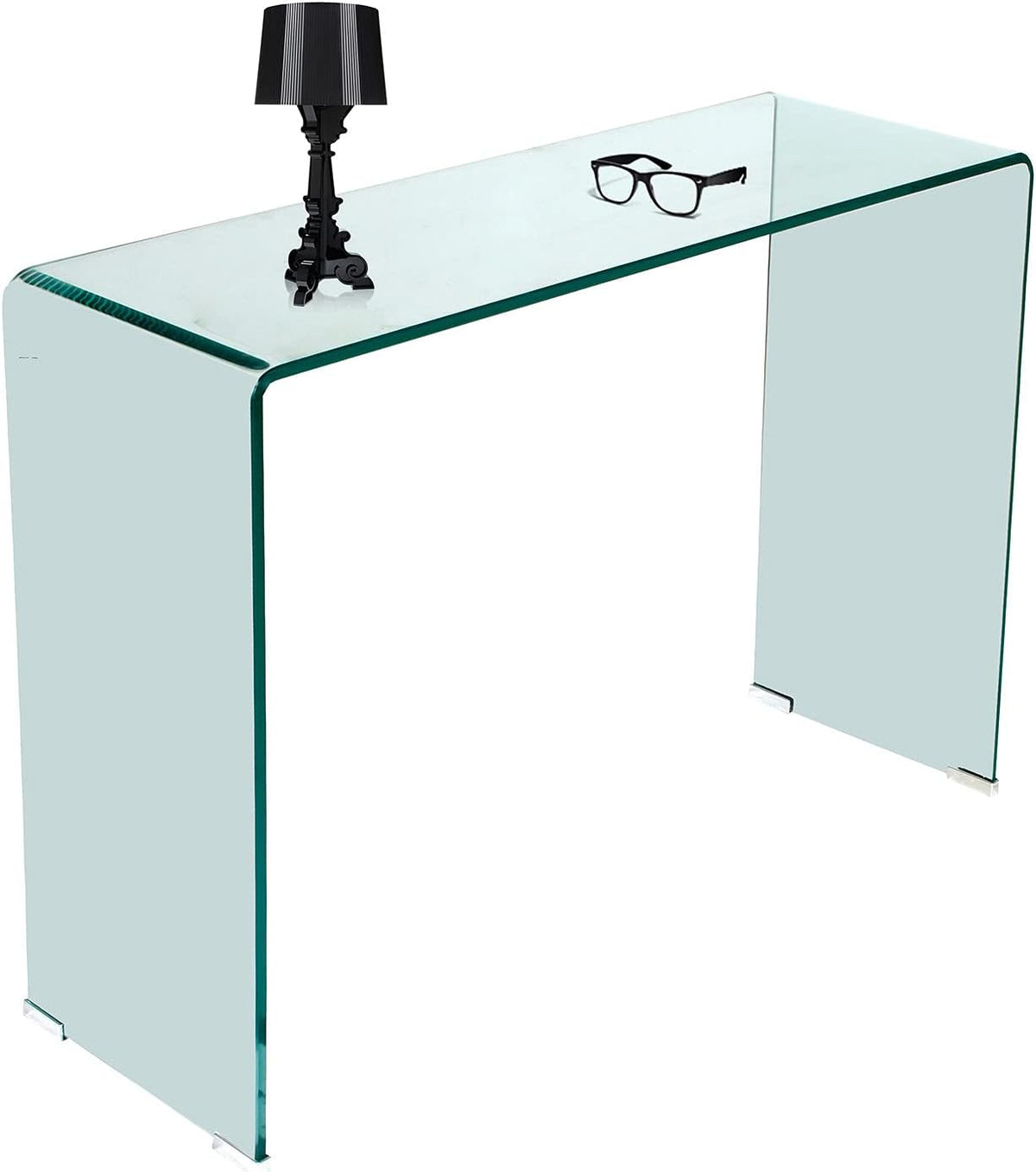 Console, 100 × 75 × 33 cm, verre, Dmora