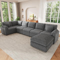 Canapé, 274, 5 × 210, 5 × 85, 5 cm, Sapgaks, Gris, Pouf séparé