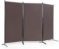 Paravent, 260 × 183 cm, pliable, FANTASK, réglable, Brise-Vue