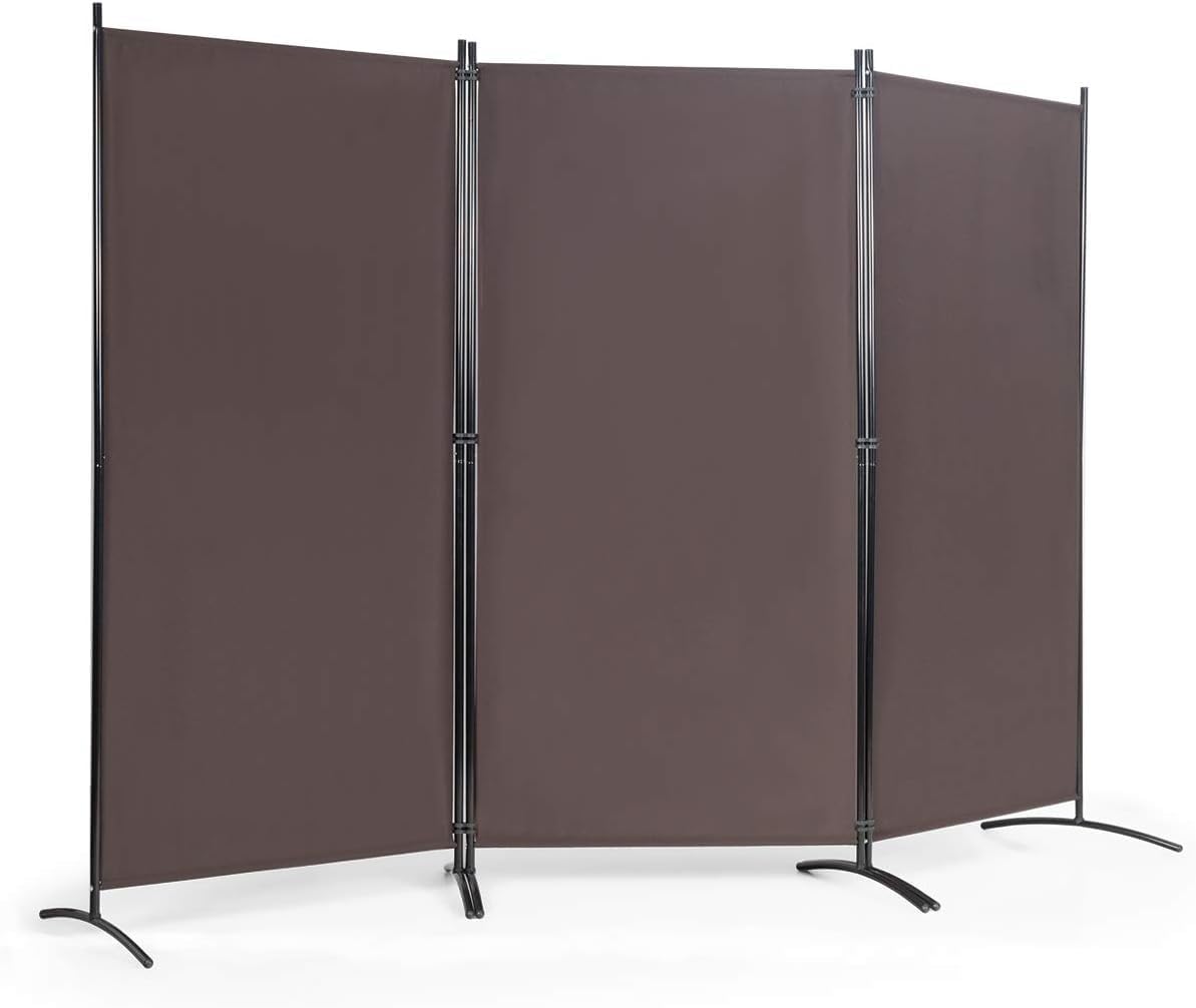 Paravent, 260 × 183 cm, pliable, FANTASK, réglable, Brise-Vue