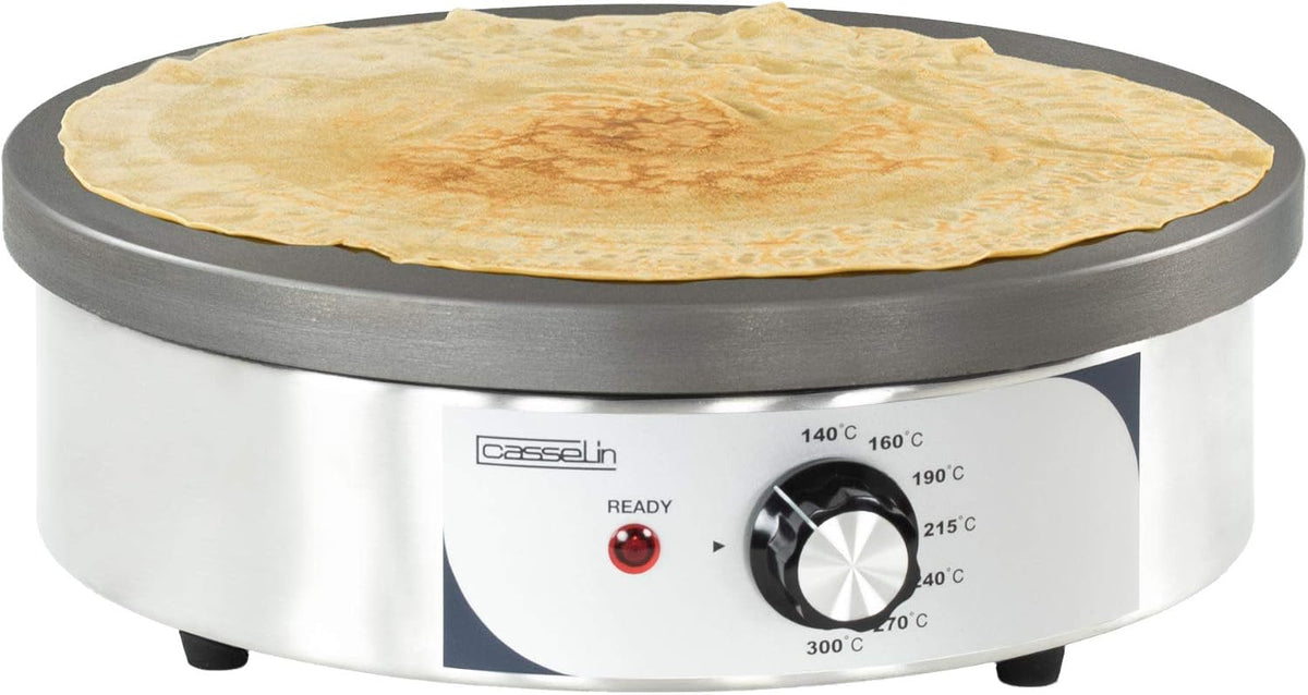 Casselin Crêpière, réglable, 35 cm, 230 V, 2 200 W, CCR35EF, 2 200W, 140°C, 300°C